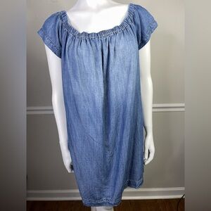Cloth & stone tencel denim dress med